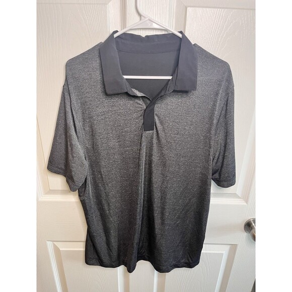 Men’s Lululemon Short Sleeve Polo Shirt Active Gray 3 Buttons Medium Gorpcore - Picture 1 of 8